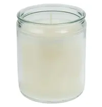 Bolsius Glaskaarsen | STARLIGHT | Was/Glas | Wit | 50 Branduren | 8 Stuks | Ø68x82(h)mm