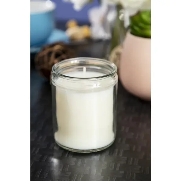 Glaskaarsen | STARLIGHT | Was/Glas | Wit | 50 Branduren | 8 Stuks | Ø68x82(h)mm