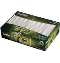 Bolsius Dinerkaarsen | Was | Wit | 100 Stuks | 254(h)mm