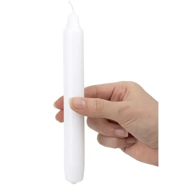 Dinerkaarsen | Was | Wit | 6 Branduren | 45 Stuks | 177(h)mm