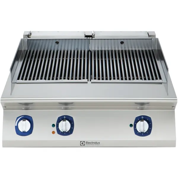 High Power Stoomgrill | e-XP 700 | Elektrisch | Oppervlak 705x400 (RVS) | 7.5kW (400V) | Vulkraan | 800x730x250(h)mm