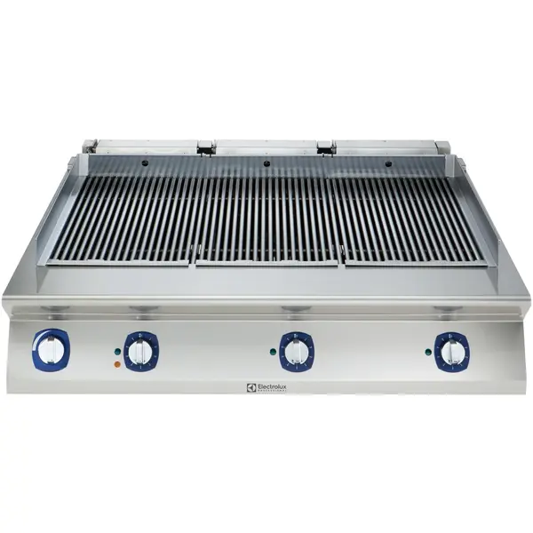 High Power Stoomgrill | e-XP 700 | Elektrisch | Oppervlak 1065x400 (RVS) | 11.3kW (400V) | Vulkraan | 1200x730x250(h)mm