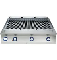 Electrolux High Power Stoomgrill | e-XP 700 | Elektrisch | Oppervlak 1065x400 (RVS) | 11.3kW (230V-3F) | Vulkraan | 1200x730x250(h)mm