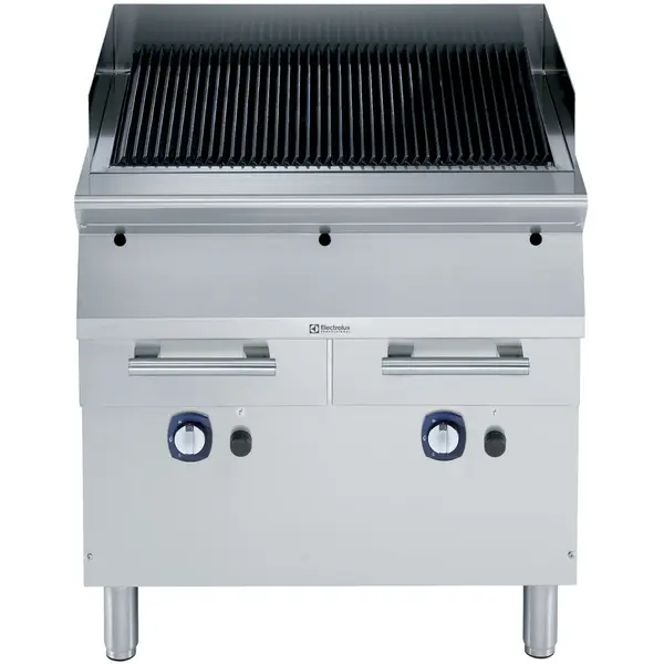Stoomgrill | e-XP 700 | Gas | Oppervlak 631x478 (Gietijzer) | 16kW | Waakvlam/Piëzo | Uitneembare Waterladen | 800x730x850/900(h)mm