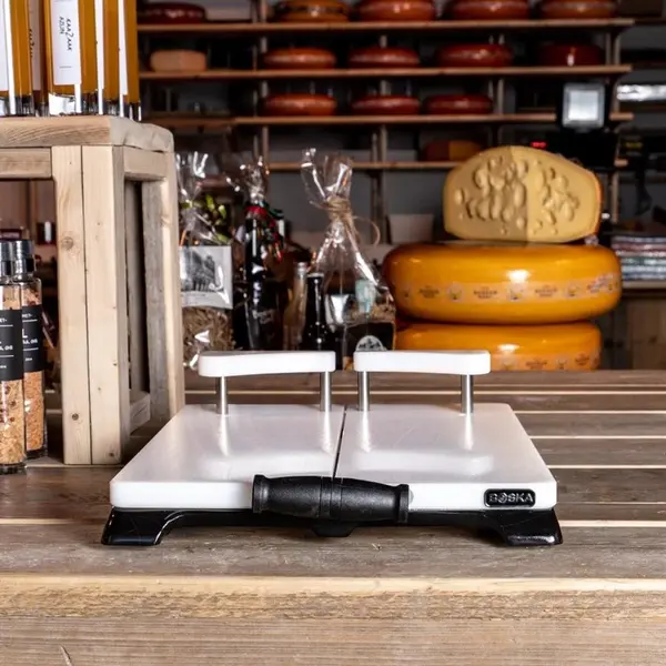Kaassnijder | Cheese-O-Matic® | Aluminium/Kunststof | Zwart/Wit | Draad | 477x358x103(h)mm