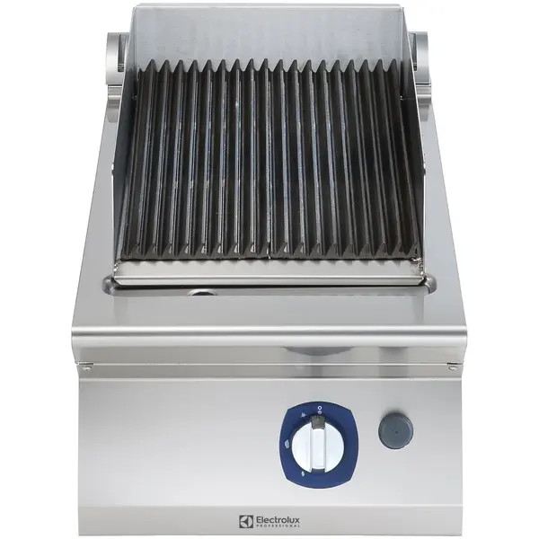 Lavasteengrill | e-XP 700 | Gas | Oppervlak 321x478 (Gietijzer) | 7kW | Waakvlam/Piëzo | 400x730x250(h)mm