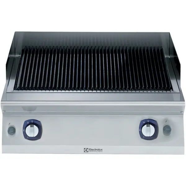 Lavasteengrill | e-XP 700 | Gas | Oppervlak 641x478 (Gietijzer) | 14kW | Waakvlam/Piëzo | 800x730x250(h)mm