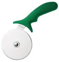 Hygiplas Pizzasnijder | RVS Mes (Ø100mm) | Groen (Groente & Fruit) | HACCP 