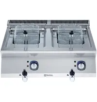 Electrolux Friteuse | e-XP 700 | Elektrisch | 7+7L | 105°C/185°C | 10.8kW (400V) | Aftapkranen | 800x730x250(h)mm