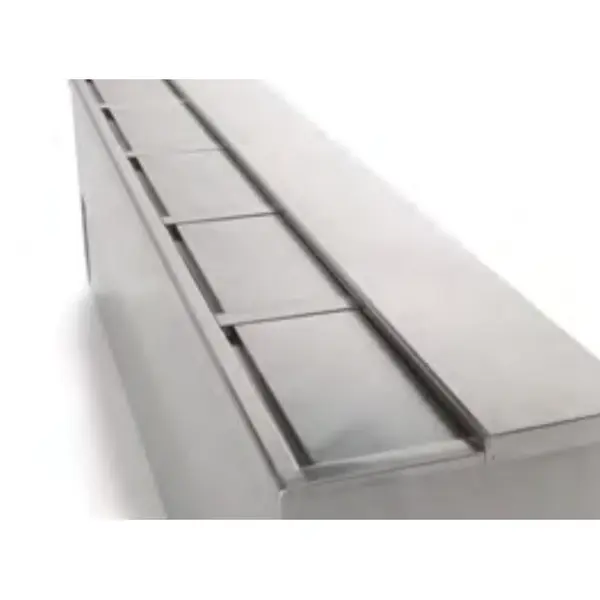 Flessenkoeler | BE | 580L | RVS | +2°C/+8°C | Statisch | 4 Schuifdeksels | 1990x550x850(h)mm