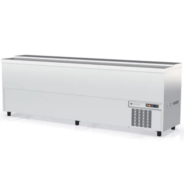 Flessenkoeler | BE | 720L | RVS | +2°C/+8°C | Statisch | 5 Schuifdeksels | 2480x550x850(h)mm