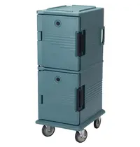 Cambro Thermo-Voedseltransportwagen | Ultra Camcarts | Kunststof | 2 Niveaus | 8x 1/1 GN (100mm) | Wielen (Geremd) | 520x690x1370(h)mm
