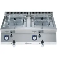 Electrolux Friteuse | e-XP 700 | Gas | 7+7L | 105°C/185°C | 14kW | Piëzo Ontsteking | Aftapkranen | 800x730x250(h)mm