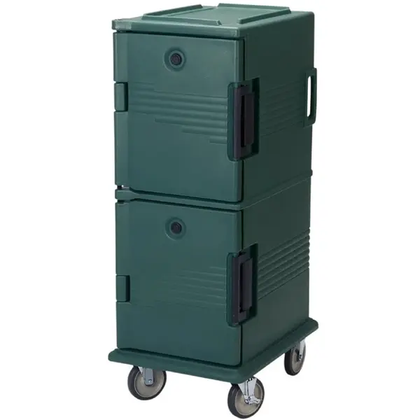 Thermo-Voedseltransportwagen | Ultra Camcarts | Kunststof | 2 Niveaus | 8x 1/1 GN (100mm) | Wielen (Geremd) | 520x690x1370(h)mm