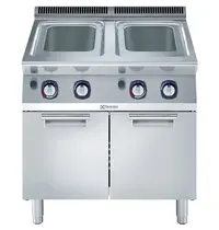 Electrolux Pastakoker | e-XP 700 | Gas | 24.5+24.5L | 23kW | Piëzo Ontsteking | Vulkranen + Aftapkranen | 800x730x850/900(h)mm