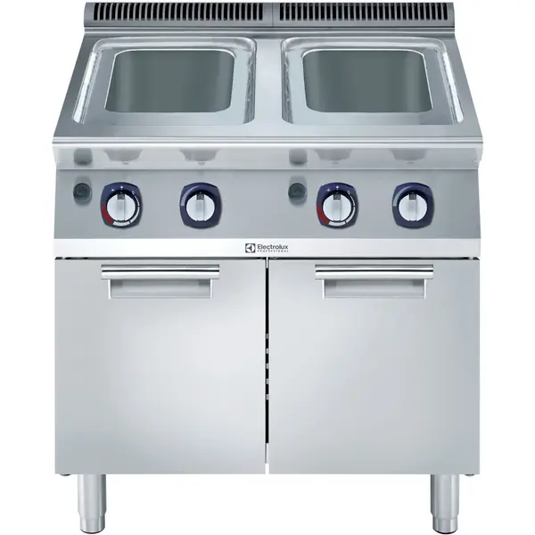 Pastakoker | e-XP 700 | Gas | 24.5+24.5L | 23kW | Piëzo Ontsteking | Vulkranen + Aftapkranen | 800x730x850/900(h)mm