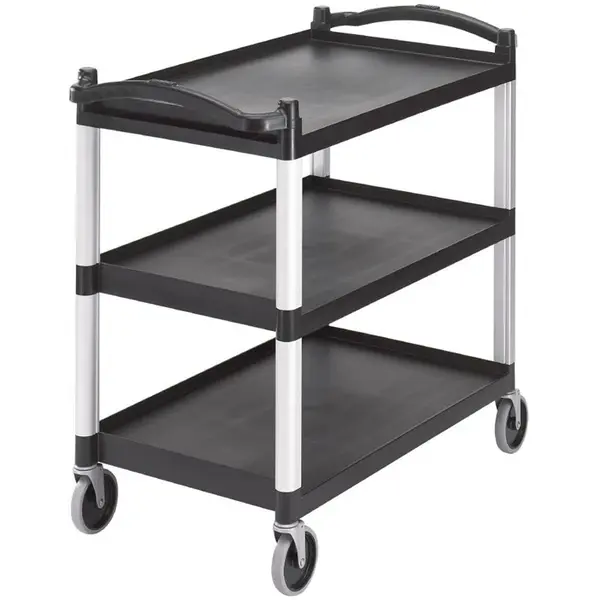 Serveerwagen | KD | Aluminium/Kunststof | 3 Niveaus | Wielen | Waterkering | 1015x540x950(h)mm