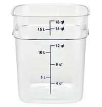 Cambro Voedselcontainer | CamSquares FreshPro | Kunststof | Transparant | 17.2L | 256x310x320(h)mm