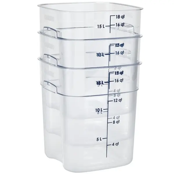 Voedselcontainer | CamSquares FreshPro | Kunststof | Transparant | 17.2L | 256x310x320(h)mm