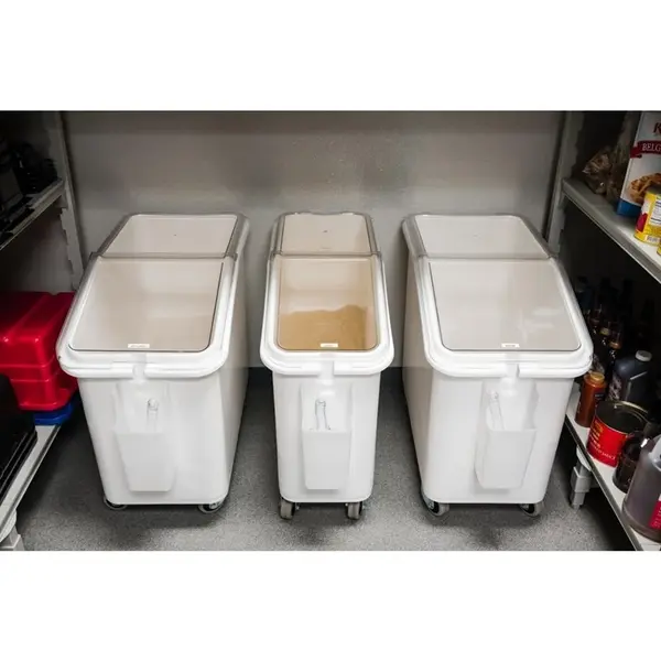 Voedseltrolley | Kunststof | Wit | 81L | Wielen | 330x750x710(h)mm