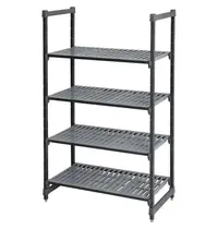 Cambro Stelling | CAMSHELVING BASICS | Composiet | 4 Schappen (Verstelbaar) | Zware Belasting | HACCP | 1070x540x1830(h)mm