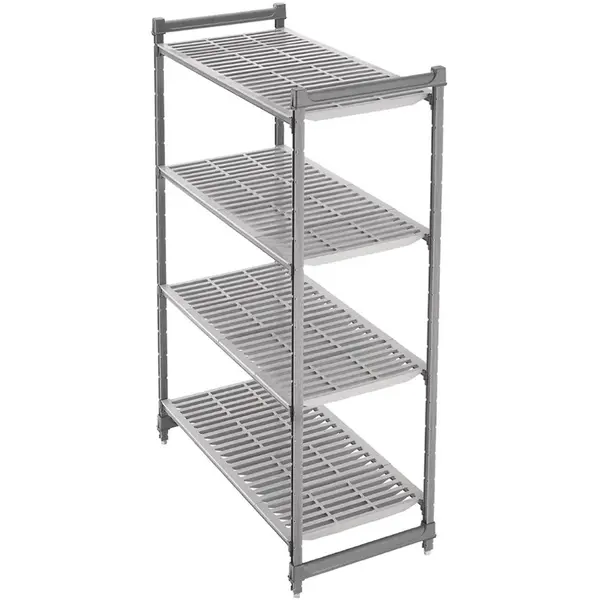 Stelling | CAMSHELVING BASICS | Composiet | 4 Schappen (Verstelbaar) | Zware Belasting | HACCP | 1220x540x1830(h)mm