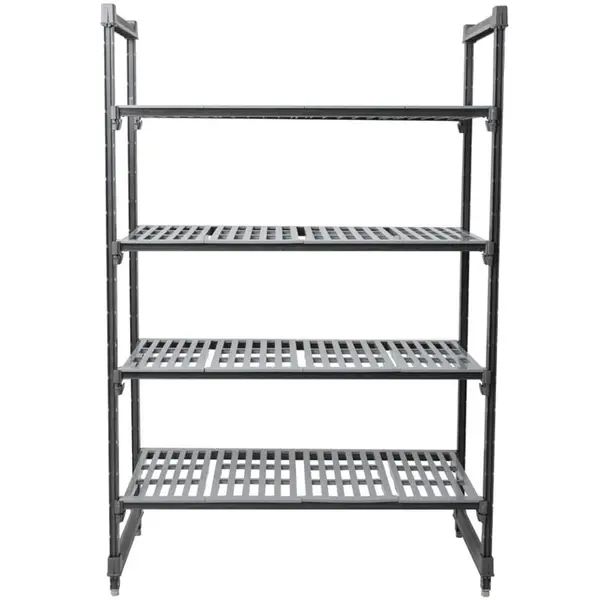 Stelling | CAMSHELVING BASICS | Composiet | 4 Schappen (Verstelbaar) | Zware Belasting | HACCP | 1220x540x1830(h)mm