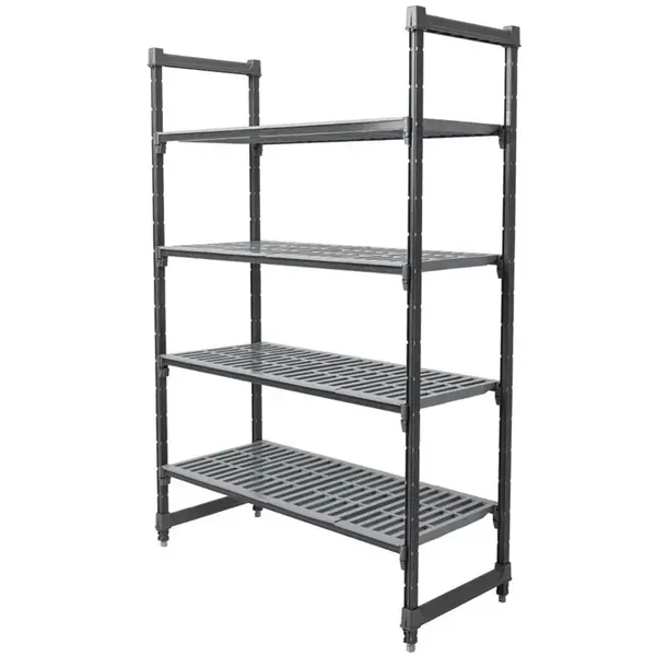 Stelling | CAMSHELVING BASICS | Composiet | 4 Schappen (Verstelbaar) | Zware Belasting | HACCP | 1220x540x1830(h)mm