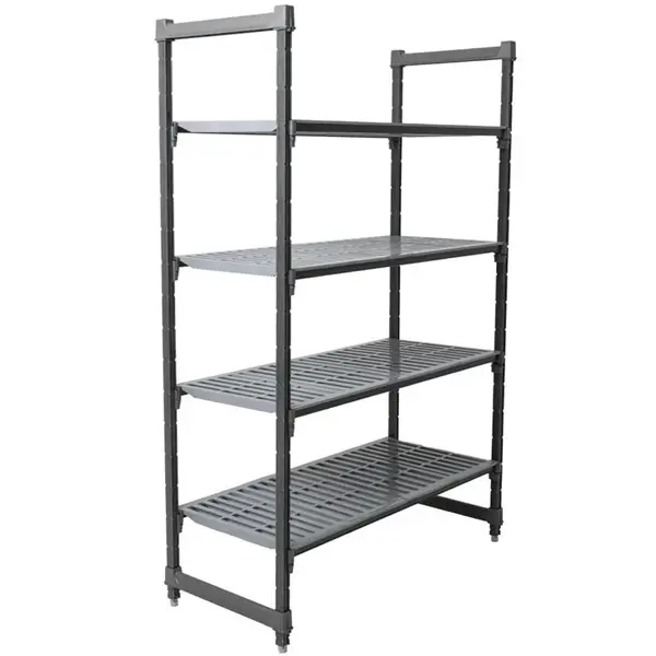 Stelling | CAMSHELVING BASICS | Composiet | 4 Schappen (Verstelbaar) | Zware Belasting | HACCP | 1220x540x1830(h)mm