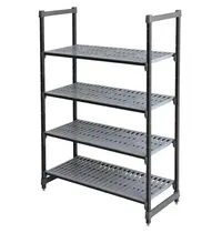 Cambro Stelling | CAMSHELVING BASICS | Composiet | 4 Schappen (Verstelbaar) | Zware Belasting | HACCP | 1375x540x1830(h)mm
