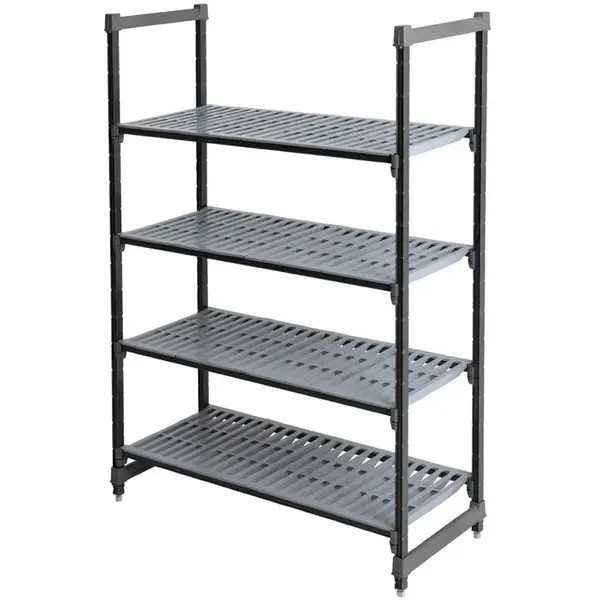 Stelling | CAMSHELVING BASICS | Composiet | 4 Schappen (Verstelbaar) | Zware Belasting | HACCP | 1375x540x1830(h)mm