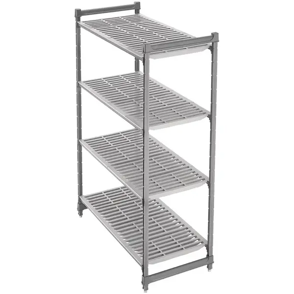 Stelling | CAMSHELVING BASICS | Composiet | 4 Schappen (Verstelbaar) | Zware Belasting | HACCP | 1525x540x1830(h)mm