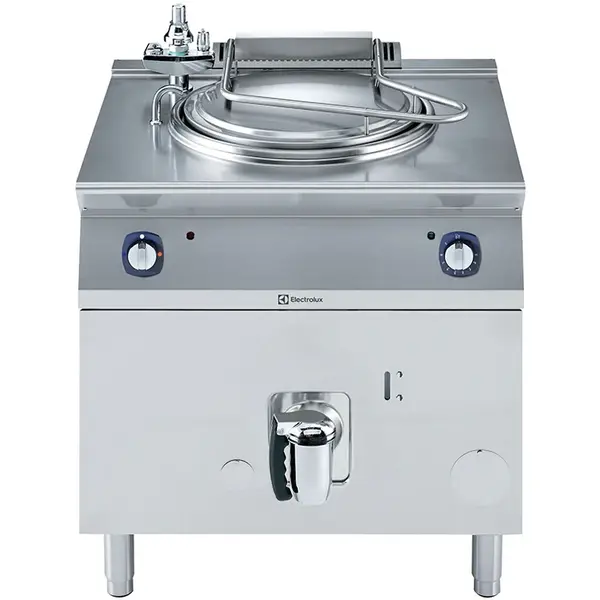Kookketel | e-XP 700 | Gas | 60L | Indirecte Verhitting | 14kW/0.1kW (230V) | Piëzo Ontsteking | Vulkraan (Warm/Koud) + Aftapkraan | 800x730x850/900(h)mm