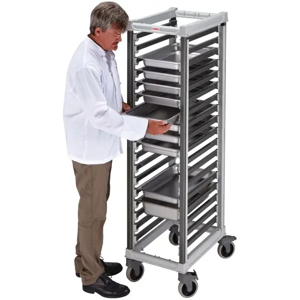 Regaalwagen | CAMSHELVING | Composiet | 18 Etages (1/1 GN) | Wielen | 438x730x1707(h)mm