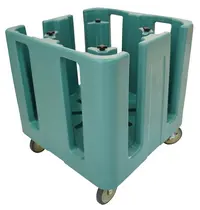 Cambro Bordenwagen | Kunststof | 180-240 Borden | Wielen | Verstelbaar | 760x760x840(h)mm