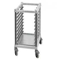 Cambro Regaalwagen | Kunststof | 9 Etages (EN600x400) | Wielen (Geremd) | 516x783x1014(h)mm