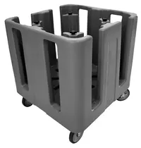 Cambro Bordenwagen | Kunststof | 180-240 Borden | Wielen | Verstelbaar | 760x760x840(h)mm