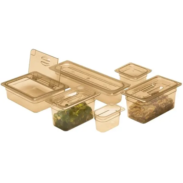 GN-Deksel | H-Pan | polycarbonaat | 1/9 GN | 6 Stuks