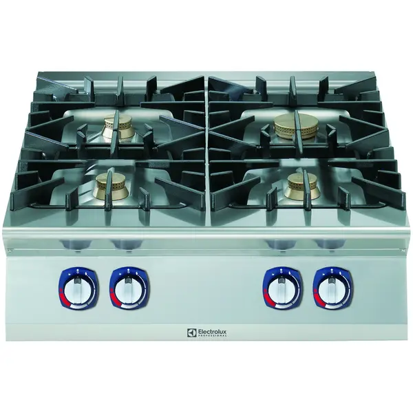 Fornuis | e-XP 900 | Gas | 4 Branders (3x 6kW + 1x 10kW) | Waakvlam | 800x930x250(h)mm