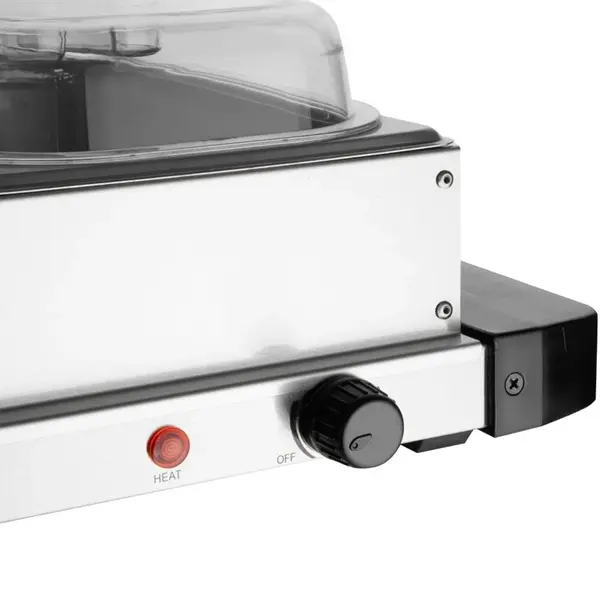 Warmhoudplaat | 3x 1/3 GN | 40°C/85°C | 0.4kW (230V) | Incl. GN-Bakken + Deksels | 657x381x167(h)mm