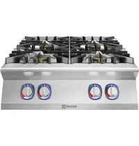 Electrolux Fornuis | e-XP 900 | Gas | 4 Branders (4x 10kW) | Waakvlam | 800x930x250(h)mm