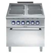 Electrolux Fornuis + Oven | e-XP 900 | Elektrisch | 4 Kookpunten (300x300) + 2/1 GN Oven | 22kW (230V-3F) | 800x930x850/900(h)mm