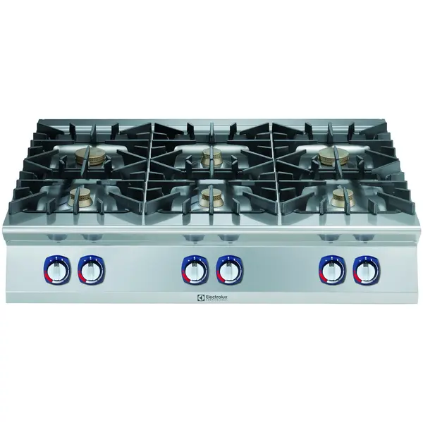 Fornuis | e-XP 900 | Gas | 6 Branders (4x 6kW + 2x 10kW) | Elektrische Ontsteking (230V) | 1200x930x250(h)mm
