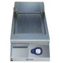 Electrolux Bak-/Grillplaat | e-XP 900 | Gas | Gegroefd Oppervlak 330x700 (Verchroomd) | 90°C/270°C | 10kW | Piëzo Ontsteking | 400x930x250(h)mm