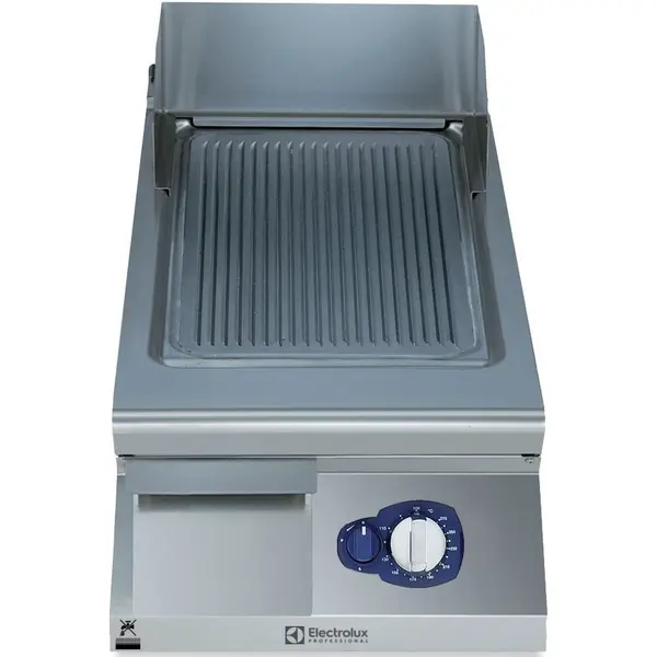 Bak-/Grillplaat | e-XP 900 | Gas | Gegroefd Oppervlak 330x700 (Verchroomd) | 90°C/270°C | 10kW | Piëzo Ontsteking | 400x930x250(h)mm