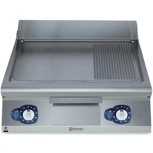Bak-/Grillplaat | e-XP 900 | Gas | Glad/Gegroefd Oppervlak 730x700 (Verchroomd) | 90°C/270°C | 20kW | Piëzo Ontsteking | 800x930x250(h)mm