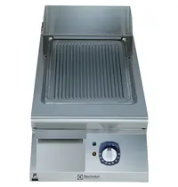Electrolux Bak-/Grillplaat | e-XP 900 | Elektrisch | Gegroefd Oppervlak 330x700 (Verchroomd) | 120°C/280°C | 7.5kW (230V-3F) | 400x930x250(h)mm