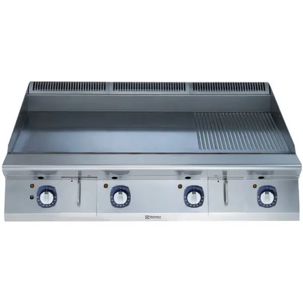 Bak-/Grillplaat | e-XP 900 | Elektrisch | Glad/Gegroefd Oppervlak 1194x610 (Verchroomd) | 120°C/280°C | 20kW (400V) | 1200x930x250(h)mm