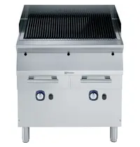 Electrolux Stoomgrill | e-XP 900 | Gas | Oppervlak 631x640 (Gietijzer) | 20kW | Piëzo Ontsteking | Uitneembare Waterladen | 800x930x850/900(h)mm