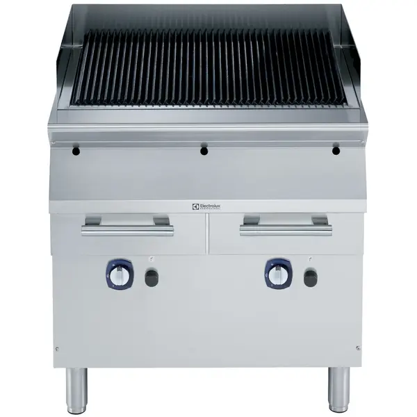Stoomgrill | e-XP 900 | Gas | Oppervlak 631x640 (Gietijzer) | 20kW | Piëzo Ontsteking | Uitneembare Waterladen | 800x930x850/900(h)mm
